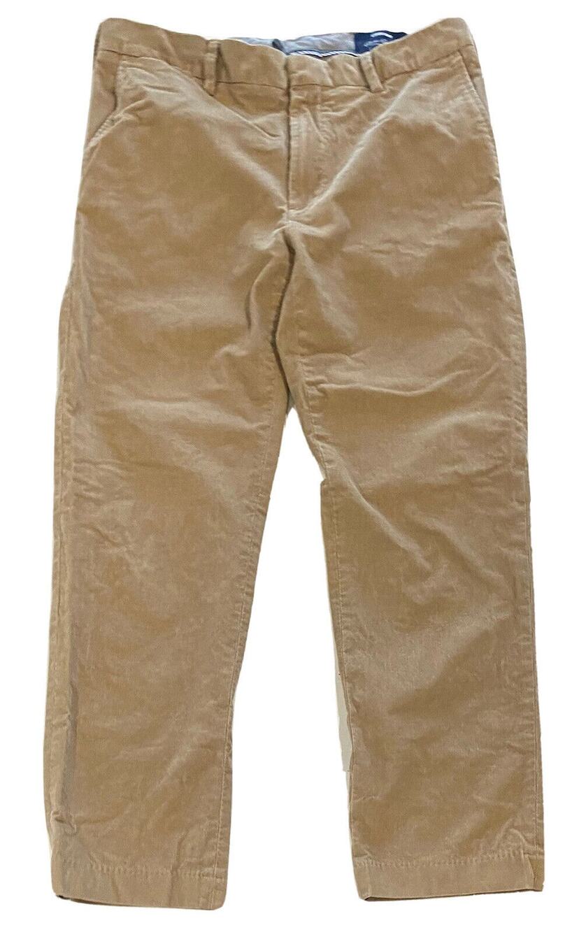 Lands End Men’s Corduroy Pants Chinos Beige Tan Tailored Fit Straight Leg 34